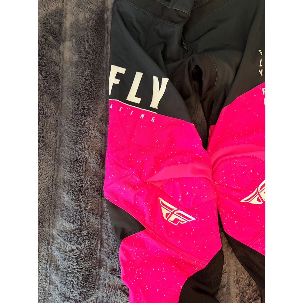 Fly Racing Youth or Womens Motocross Pants Size 3/4 Pink Black ATV New With Tags